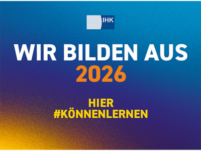 IHK Wir bilden aus 2026 Aufkleber